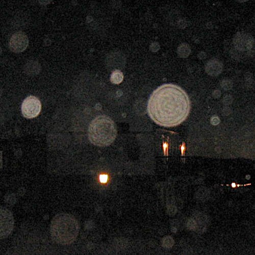 Several orbs with visible internal structure photographed at the 4th and Allen Streets intersection in Tombstone