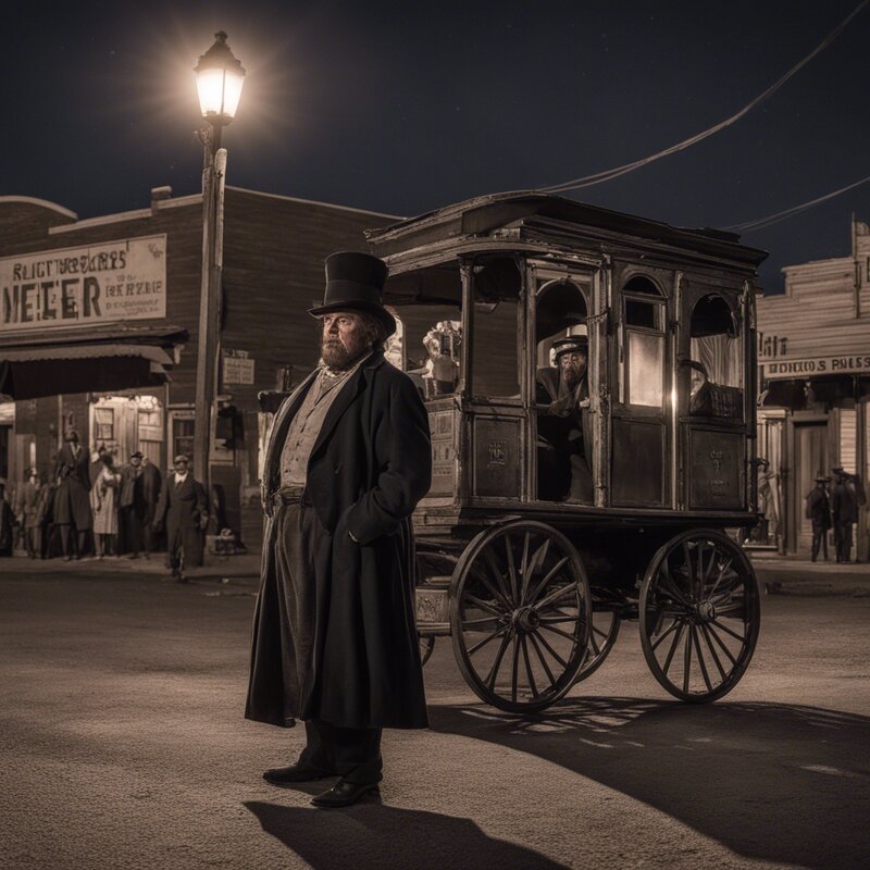 Illustration for the Neezer story — members of the Ghost Union of Tombstone