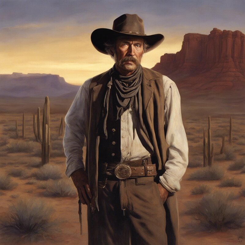 Illustration for the John Slaughter story — the lawman who always got his man